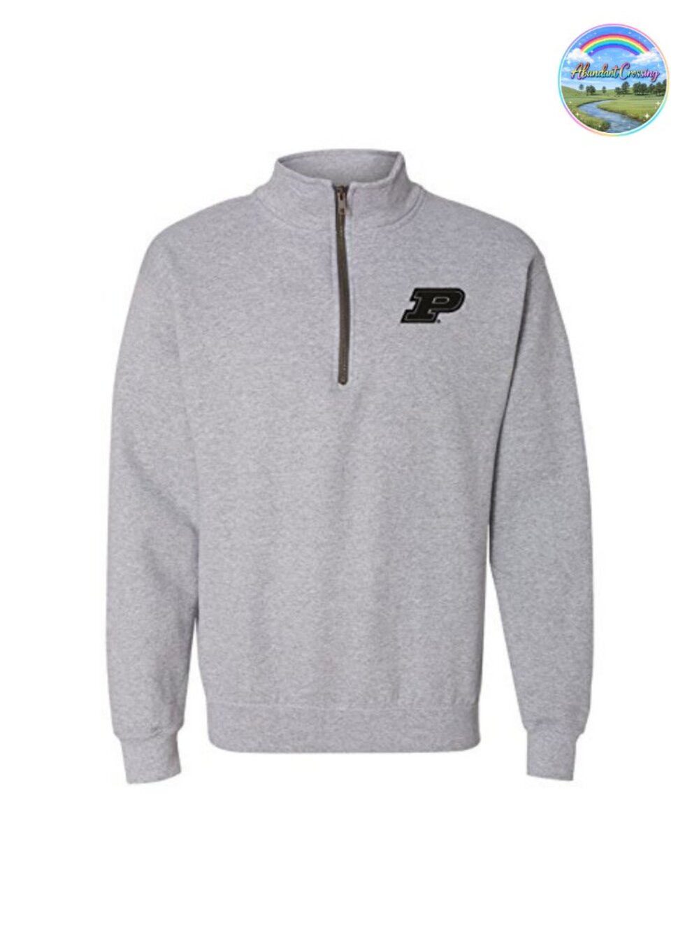 NCAA Quarter Zip Sweatshirt Embroidered Gildan Polycotton Pullover